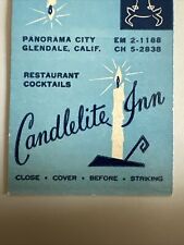 Vintage 1950s Candlelite Inn Glendale CA Matchbook Cover picture