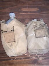 Two WWI US Army 1918 Canteen With 1918 Dated Cover picture