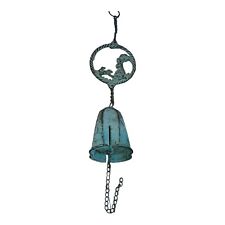 Vintage Harmony Hollow Bell Wind chime Beautiful Sound With Rabbits Bronze picture