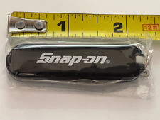 NEW IN PACKAGE BLACK  Snap-On SMALL Advertising Promotion KEY CHAIN Pocket Knife picture