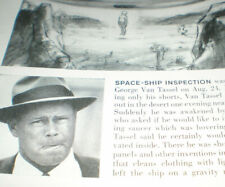 VINTAGE Giant Rock Flying Saucer Convention 1957 Magazine Page George Van Tassel picture