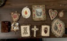 19th Century Embroidery Catholic Lot picture