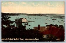 Postcard Annisquam Massachusetts Yacht Club and River picture
