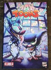 Rare Max Toons Venomized Pinky And The Brain Homage Magma Foil Trade Cover #3/5 picture