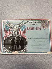 SCARCE WW1 US Army Souvenir Postcard Booklet Plainview Texas D8 picture