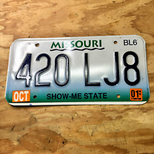 2001 Missouri Original License Plate #420 LJ8 Plate picture