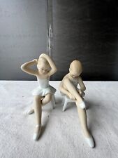 2 Vintage Wallendorf ballerina figurines, German porcelain, marked 1764. picture