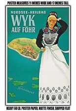 11x17 POSTER - 1952 North Sea health resort Wyk auf Fohr Hallig world picture
