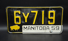 1959 MANITOBA Canada License Plate With TAB picture