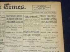 1923 SEP 17 NEW YORK TIMES - TROOPS TAKE OVER OKLAHOMA CAPTIAL - NT 9362 picture