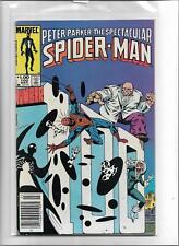 PETER PARKER, THE SPECTACULAR SPIDER-MAN #100 1985 VERY FINE+ 8.5 4376 SPOT picture