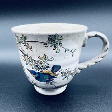 Kutani Yaki Ware Mug Tea Cup Kawasemi Kingfisher Bird Made in Japan Boxed Gift picture