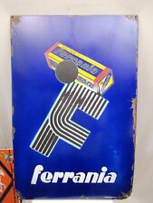 Ferrania Roll Film Vintage Enamel Porcelain Sign By Smalterie Lombarde Milano* picture