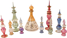 CraftsOfEgypt Egyptian Perfume Bottles Mix Collection a Set of 10 Hand Blown Dec picture