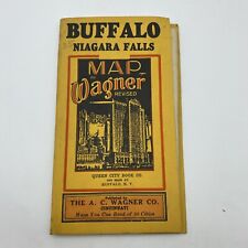 Excellent c1930s Buffalo Niagara Falls New York Map Wagner Co. picture
