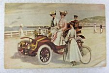 Antique 1914 POSTCARD Ford Model T Touring Car Buick Automobile Vintage Posted picture