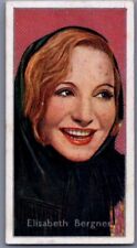 1936 Carreras Film Stars Elisabeth Bergner #12 | Original British Cigarette Card picture