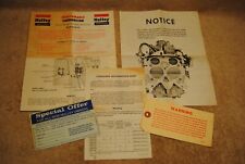 Vintage 1973 Holley Spreadbore Double Pumper Carburetor Owners Paperwork picture