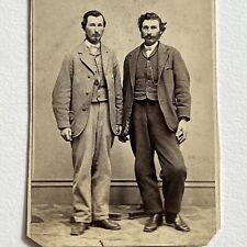 Antique CDV Photograph Handsome Charming Young Men Photo Stands Bucyrus OH picture