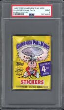 1986 Topps OS4 Garbage Pail Kids 4th Series 4 Sealed Wax Pack Graded PSA 9 MINT picture