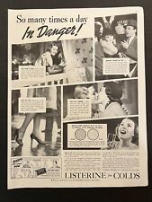 Vtg 1930s LIsterine Cough Drops for Colds AD picture