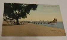 1 Toledo Beach Toledo Ohio Postcard Pier sand Buildings picture