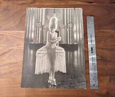 Rare Oversized 1920s MAE MURRAY Silent Film Actress Photo Signed to Wig Maker picture