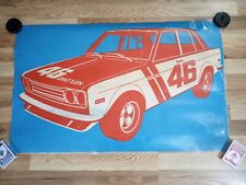 Rare Vintage Datson Bre 510 #46 Racing Poster picture