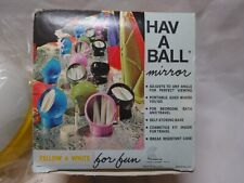 Vintage Yellow 1970's Hav A Ball Rotating Mirror by Creative Concepts in BOX picture