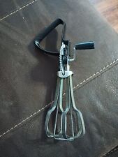 Vintage 1950's Ecko Hand Mixer Egg Beater All Molded Black Plastic Retro Offset picture