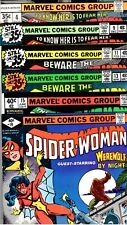 SPIDER-WOMAN 4 9 11 13 15 19  WEREWOLF BY NIGHT Cover/Story  SHROUD  VF- (7.5) picture