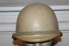 Original Gulf War I Iraqi Army M90 Tan Fiber Bumper Helmet w/Liner & Chinstrap picture