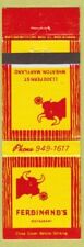 Matchbook Cover - Ferdinand's Restaurant Wheaton MD picture