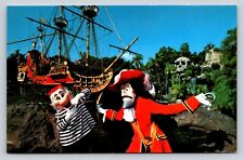Capn Hook Captain Mr Smee Skull Rock Cove Pirate Ship Disneyland California P729 picture
