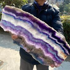 7.7LB Natural beautiful Rainbow Fluorite Crystal Rough stone specimens cure picture