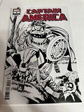 Marvel Comics CAPTAIN AMERICA (2018) #4 KIRBY 1:100 B&W Remastered Variant Cover picture