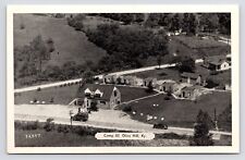 c1940s~Olive Hill Kentucky KY~CAMP 60~Motor Court~Pure Gas Pumps~US 60~Postcard picture