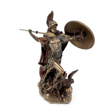Athena Goddess of Wisdom and War in Greek Mythology Statue Bronze Color Figurine picture