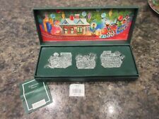 Waterford Marquis The Christmas Train NEW 3 Piece Set Retired Boxed picture