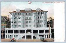 Pre-1907 WILTSHIRE HOTEL ATLANTIC CITY NJ BOARDWALK HUGE FRONT PORCH POSTCARD picture