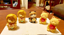 Vintage 1980's Russ Berrie & Co. Greeting Pets Plastic Mini Figures Lot of 5 picture