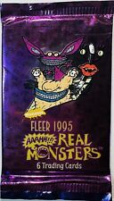 Aaahh Real Monsters (1995) Fleer Trading Cards Unopened Pack  picture