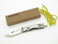 2010 Mcusta 152 Take Seki Japan AUS-8 Red Bamboo Folding Pocket Money Clip Knife picture