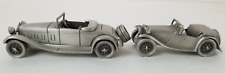 2 Classic Cars Of The World By The Danbury Mint Pewter 1932 Delage & 1948 MG-TC picture
