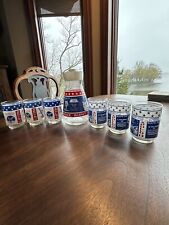 Vintage Libby NASA Apollo 11-13 Carafe And 6 Glasses picture
