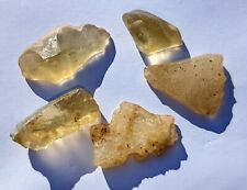 Libyan Desert Glass 5-Piece Lot (From SW Egypt), 25 grams total (Set A) picture