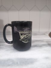 YELLOWSTONE TAKING YOU TO THE TRAIN STATION BLACK MUG, 18 Oz picture