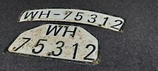 German WW2 Motorcycle License Plate picture