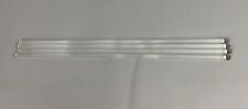 4 Vintage Clear Glass Cocktail Stir Sticks Rods 14”  Long, Used, Clear Glass picture