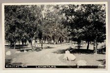 RPPC Memorial Park, Ladysmith, Wisconsin WI Vintage Postcard picture